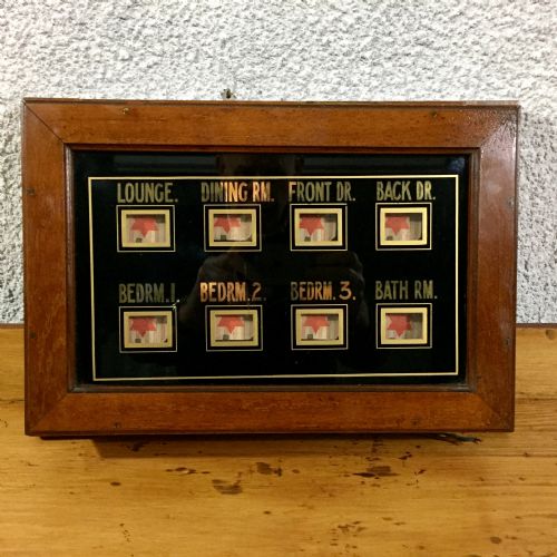 Edwardian Servants Bell Box in Mahogany Case