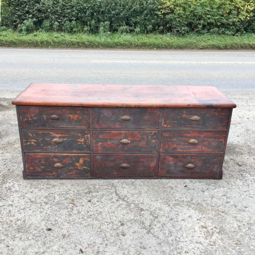 VICTORIAN MAHOGANY AND PINE SHOP COUNTER - ADDITIONAL PHOTO 1