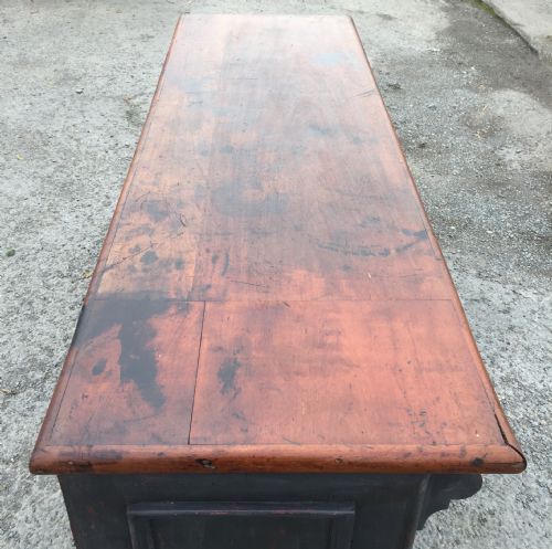VICTORIAN MAHOGANY AND PINE SHOP COUNTER - ADDITIONAL PHOTO 2