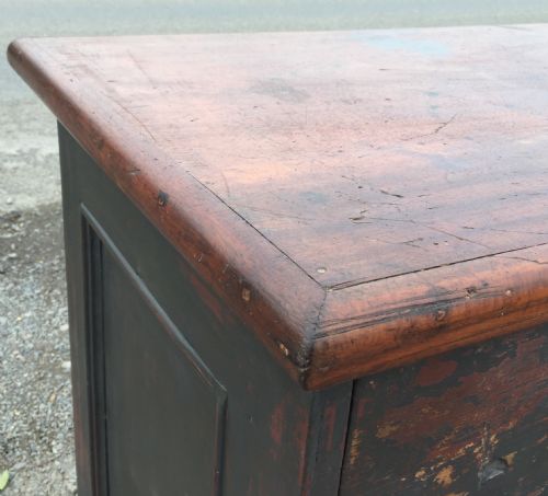 VICTORIAN MAHOGANY AND PINE SHOP COUNTER - ADDITIONAL PHOTO 3