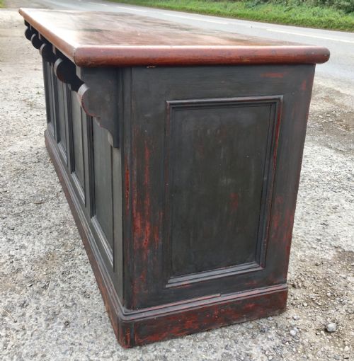 VICTORIAN MAHOGANY AND PINE SHOP COUNTER - ADDITIONAL PHOTO 5