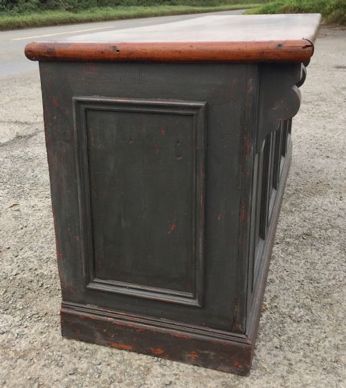 VICTORIAN MAHOGANY AND PINE SHOP COUNTER - ADDITIONAL PHOTO 6