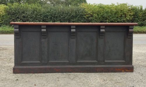 VICTORIAN MAHOGANY AND PINE SHOP COUNTER - ADDITIONAL PHOTO 7