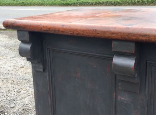 VICTORIAN MAHOGANY AND PINE SHOP COUNTER - ADDITIONAL PHOTO 8