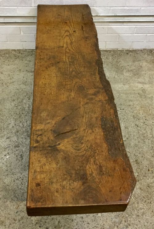 19TH CENTURY OAK PIG BENCH - ADDITIONAL PHOTO 2