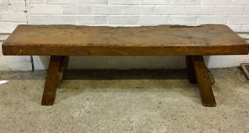 19TH CENTURY OAK PIG BENCH - ADDITIONAL PHOTO 12