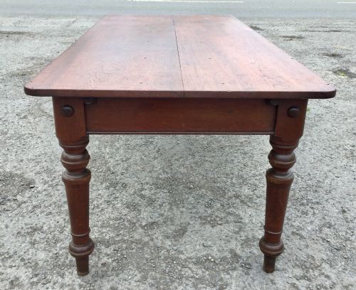 VICTORIAN MAHOGANY TABLE WITH TURNED LEGS - ADDITIONAL PHOTO 7