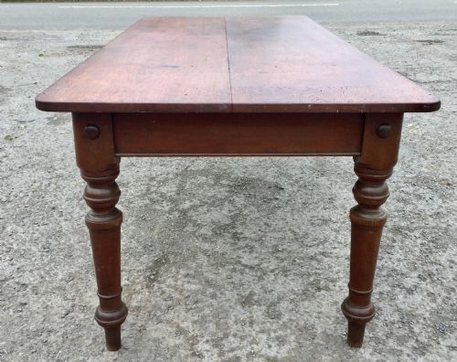 VICTORIAN MAHOGANY TABLE WITH TURNED LEGS - ADDITIONAL PHOTO 8