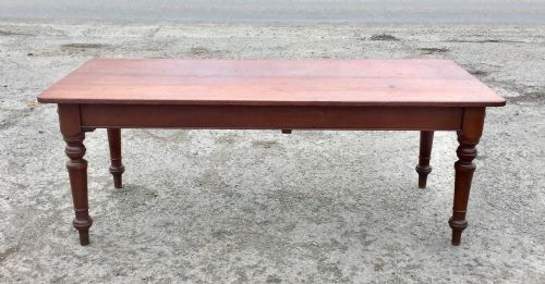 VICTORIAN MAHOGANY TABLE WITH TURNED LEGS - ADDITIONAL PHOTO 9