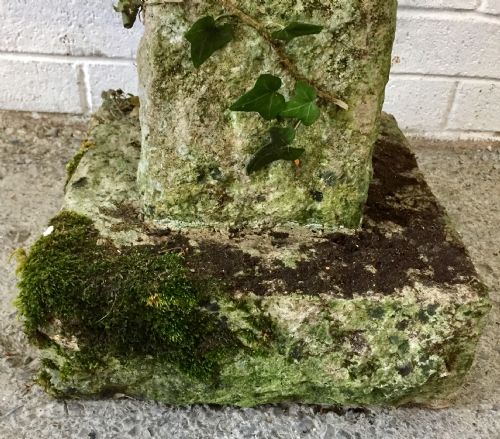 19TH CENTURY HAND CARVED STONE BIRD BATH - ADDITIONAL PHOTO 5