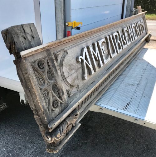 19TH CENTURY FRENCH OAK SHOP FACADE - ADDITIONAL PHOTO 1