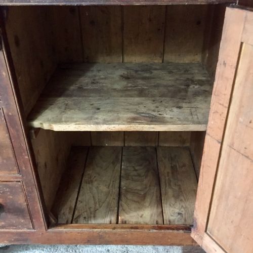 19TH CENTURY PINE HOUSEKEEPERS CUPBOARD IN ORIGINAL FINISH - ADDITIONAL PHOTO 13