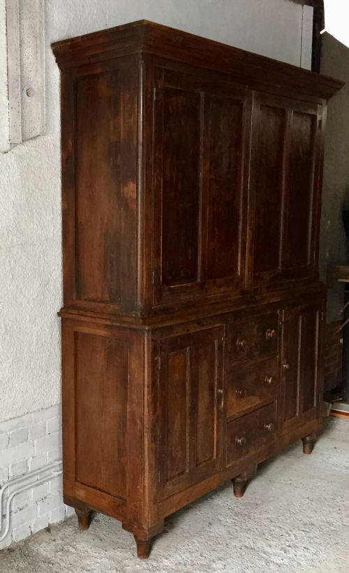 19TH CENTURY PINE HOUSEKEEPERS CUPBOARD IN ORIGINAL FINISH - ADDITIONAL PHOTO 18