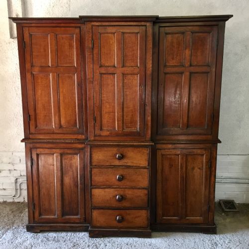 19th century oak and elm housekeepers cupboard - CATEGORY: ANTIQUE CUPBOARDS - DATED 19TH CENTURY