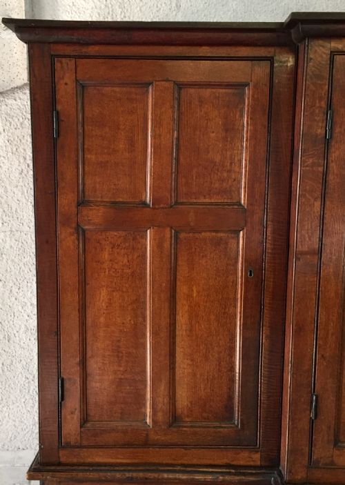 19TH CENTURY OAK AND ELM HOUSEKEEPERS CUPBOARD - ADDITIONAL PHOTO 1