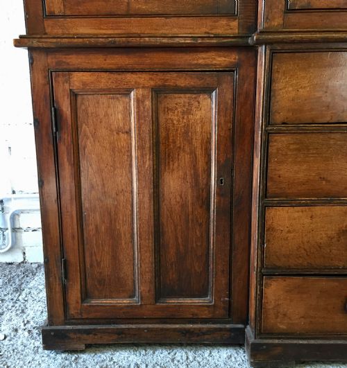 19TH CENTURY OAK AND ELM HOUSEKEEPERS CUPBOARD - ADDITIONAL PHOTO 4