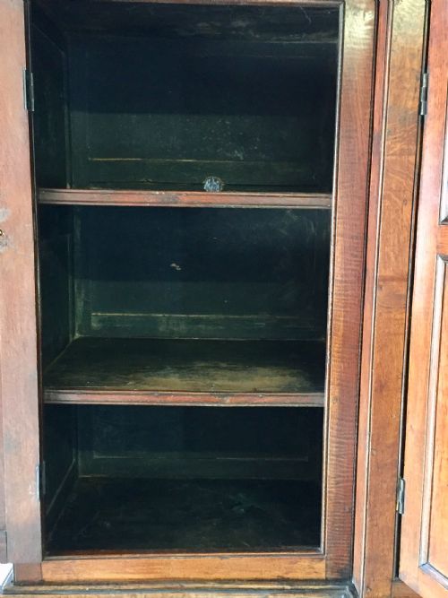 19TH CENTURY OAK AND ELM HOUSEKEEPERS CUPBOARD - ADDITIONAL PHOTO 8