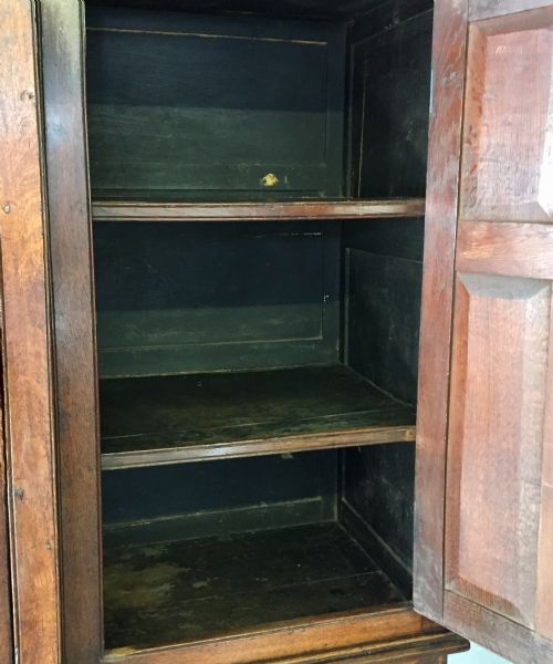19TH CENTURY OAK AND ELM HOUSEKEEPERS CUPBOARD - ADDITIONAL PHOTO 11