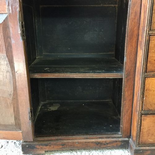 19TH CENTURY OAK AND ELM HOUSEKEEPERS CUPBOARD - ADDITIONAL PHOTO 12