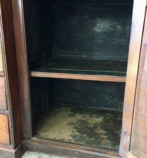 19TH CENTURY OAK AND ELM HOUSEKEEPERS CUPBOARD - ADDITIONAL PHOTO 14