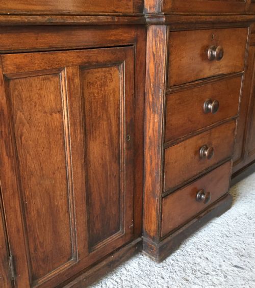 19TH CENTURY OAK AND ELM HOUSEKEEPERS CUPBOARD - ADDITIONAL PHOTO 18