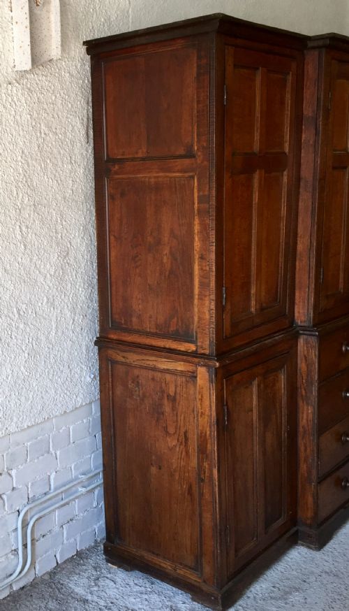 19TH CENTURY OAK AND ELM HOUSEKEEPERS CUPBOARD - ADDITIONAL PHOTO 19
