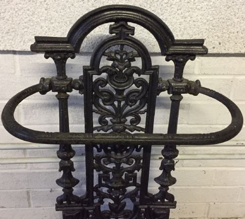 VICTORIAN CAST IRON STICK STAND - ADDITIONAL PHOTO 1