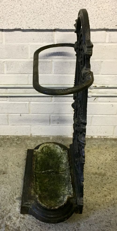 VICTORIAN CAST IRON STICK STAND - ADDITIONAL PHOTO 4