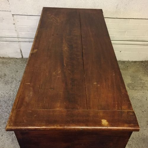 VICTORIAN PINE MULE CHEST WITH INTERNAL CANDLE BOX - ADDITIONAL PHOTO 2