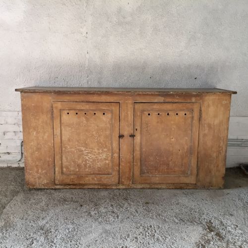 early 19th century pine food cupboard in original paint - CATEGORY: ANTIQUE CUPBOARDS - DATED 19TH CENTURY