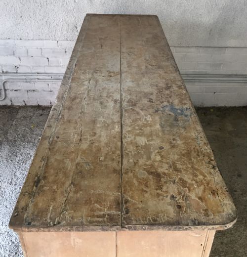 EARLY 19TH CENTURY PINE FOOD CUPBOARD IN ORIGINAL PAINT - ADDITIONAL PHOTO 2
