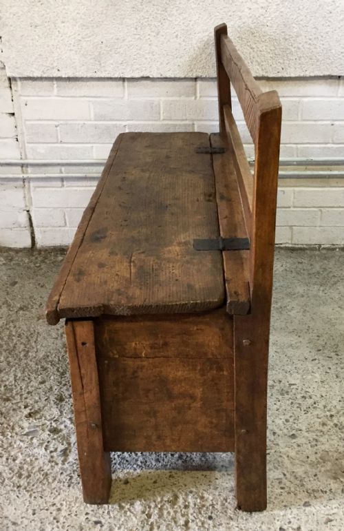 EARLY 19TH CENTURY EUROPEAN PINE BENCH OF SMALL SCALE - ADDITIONAL PHOTO 8