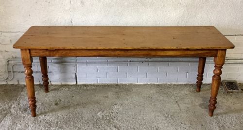EARLY VICTORIAN SINGLE PLANK TOP PINE TABLE - ADDITIONAL PHOTO 1