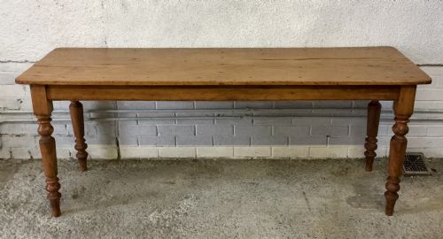 EARLY VICTORIAN SINGLE PLANK TOP PINE TABLE - ADDITIONAL PHOTO 9