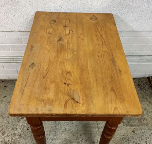 CIRCA 1900 PINE SQUARE TOP TABLE - ADDITIONAL PHOTO 2
