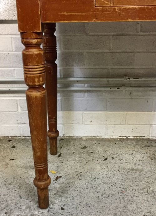 CIRCA 1900 PINE SQUARE TOP TABLE - ADDITIONAL PHOTO 7