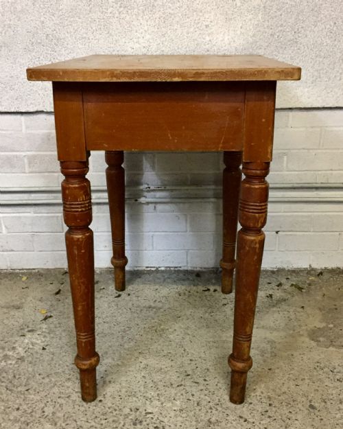 CIRCA 1900 PINE SQUARE TOP TABLE - ADDITIONAL PHOTO 8