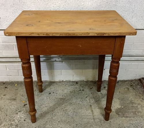 CIRCA 1900 PINE SQUARE TOP TABLE - ADDITIONAL PHOTO 9