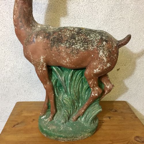 ART DECO STYLE RECONSTITUTED STONE DOE - ADDITIONAL PHOTO 4