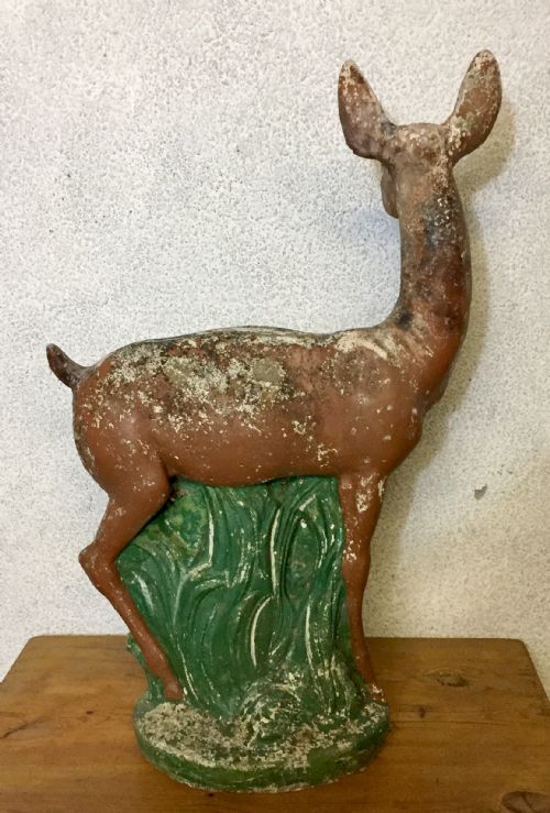 ART DECO STYLE RECONSTITUTED STONE DOE - ADDITIONAL PHOTO 5
