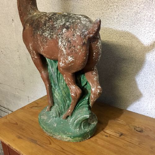ART DECO STYLE RECONSTITUTED STONE DOE - ADDITIONAL PHOTO 6