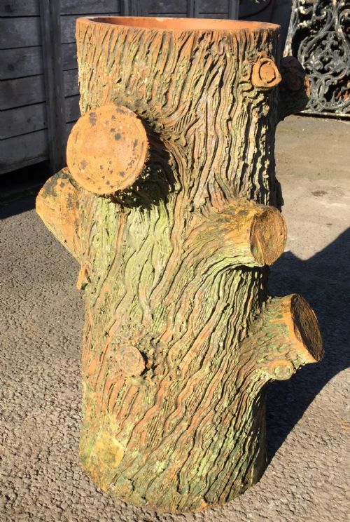 TERRACOTTA TREE TRUNK PLANTER - ADDITIONAL PHOTO 1