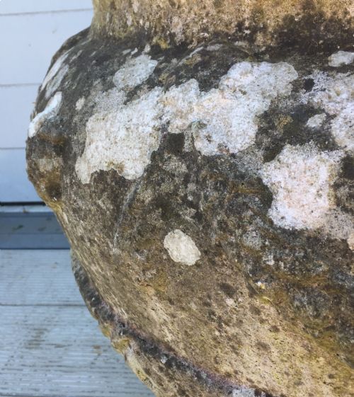 EARLY 20TH CENTURY RECONSTITUTED STONE GARDEN POT - ADDITIONAL PHOTO 5