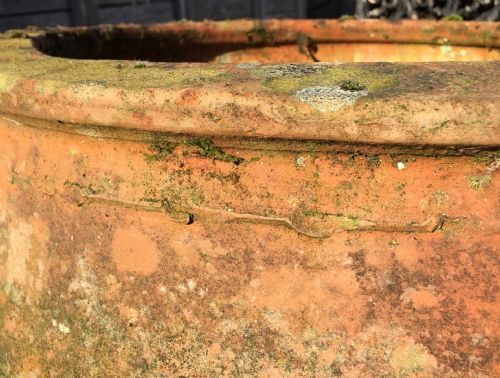 19TH CENTURY TERRACOTTA AMPHORA OIL JAR WITH GOOD PATINATION - ADDITIONAL PHOTO 7