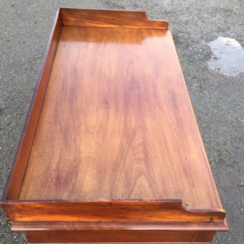 VICTORIAN MAHOGANY 2 DRAWER WRITING TABLE - ADDITIONAL PHOTO 2