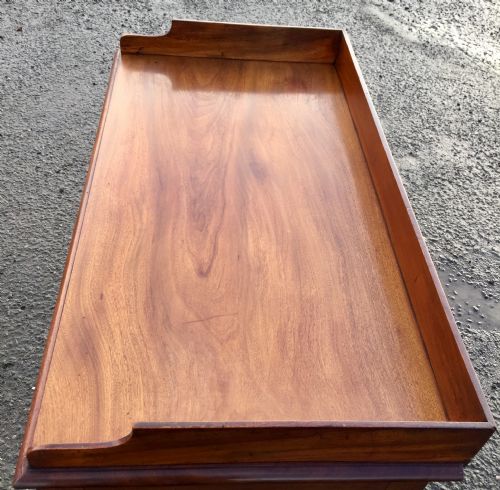 VICTORIAN MAHOGANY 2 DRAWER WRITING TABLE - ADDITIONAL PHOTO 3