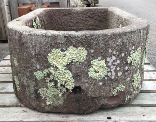 19TH CENTURY SANDSTONE D END TROUGH - ADDITIONAL PHOTO 3