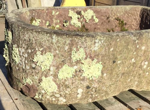 19TH CENTURY SANDSTONE D END TROUGH - ADDITIONAL PHOTO 4
