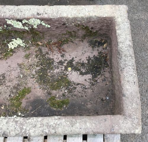 19TH CENTURY SANDSTONE D END TROUGH - ADDITIONAL PHOTO 7