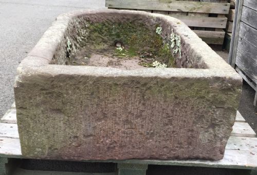 19TH CENTURY SANDSTONE D END TROUGH - ADDITIONAL PHOTO 11